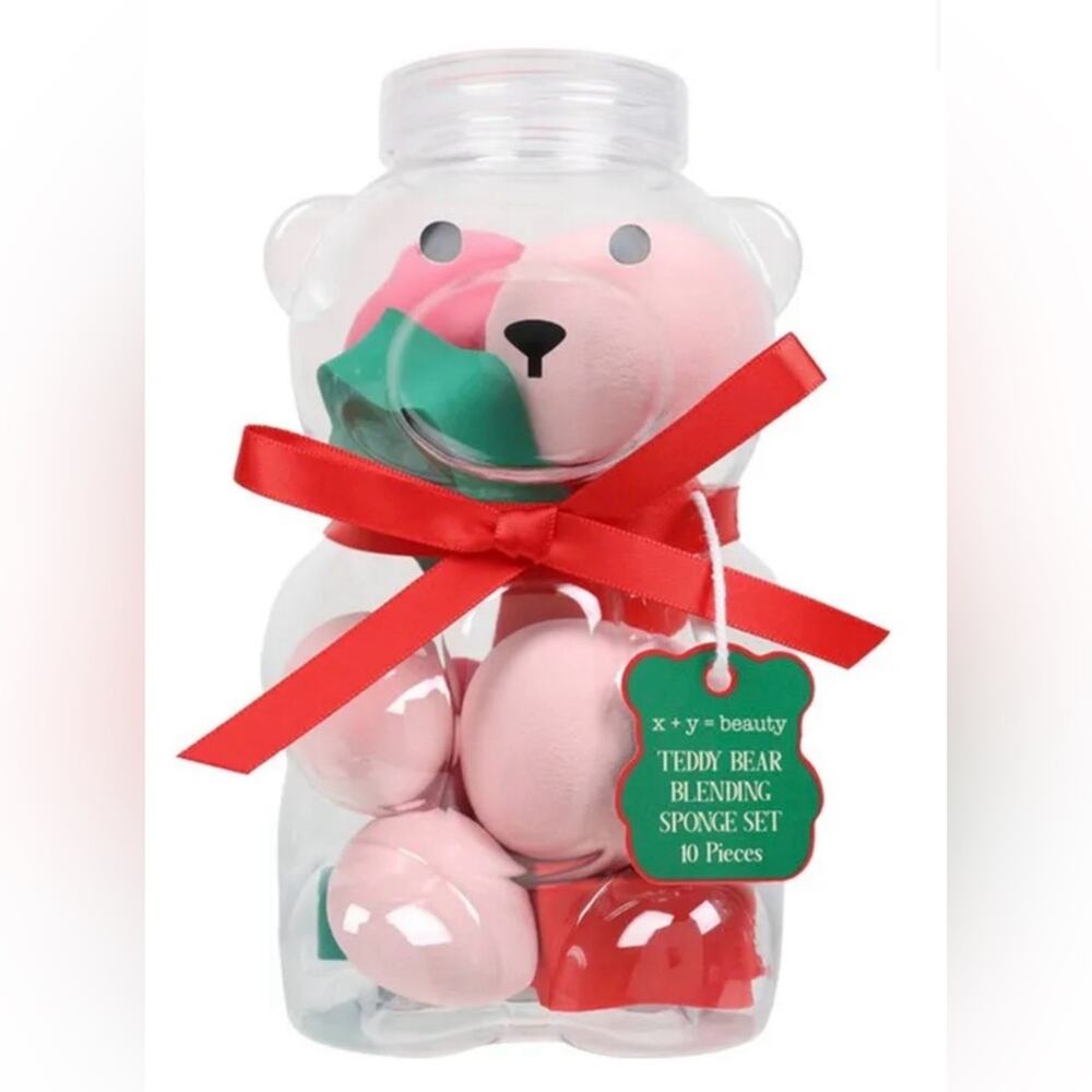 NEW Teddy Bear Blending 10 piece Sponge Set